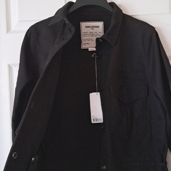 Zadig & Voltaire Tackl Military Inspired Shirt Jacket - Picture 8 of 12